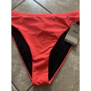 NWT Nike L Swim Bikini Bottom Bright Red Swimwear